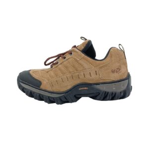 Tênis Adventure Couro Stronge Front Trekking Stop Boots R40- Marfim/Café