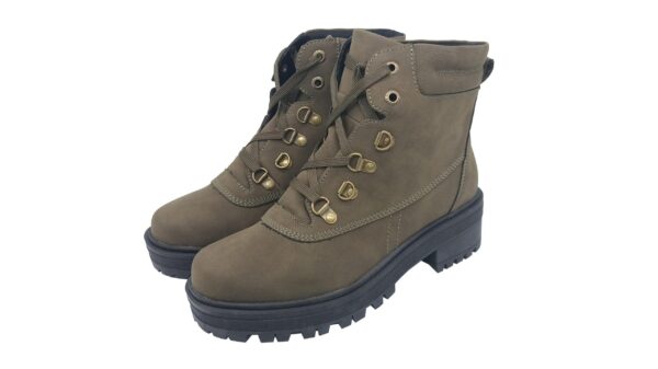 Bota Feminina Coturno Tratorado Mooncity Verde