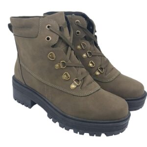 Bota Feminina Coturno Tratorado Mooncity Verde