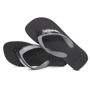 Havaianas Dual Preto Cinza Aço